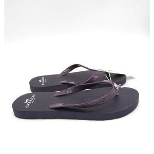 COACH Flip Flops purple NWT